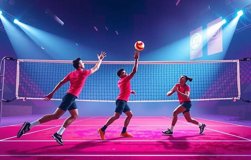 India Volley Cup Tournament with players competing